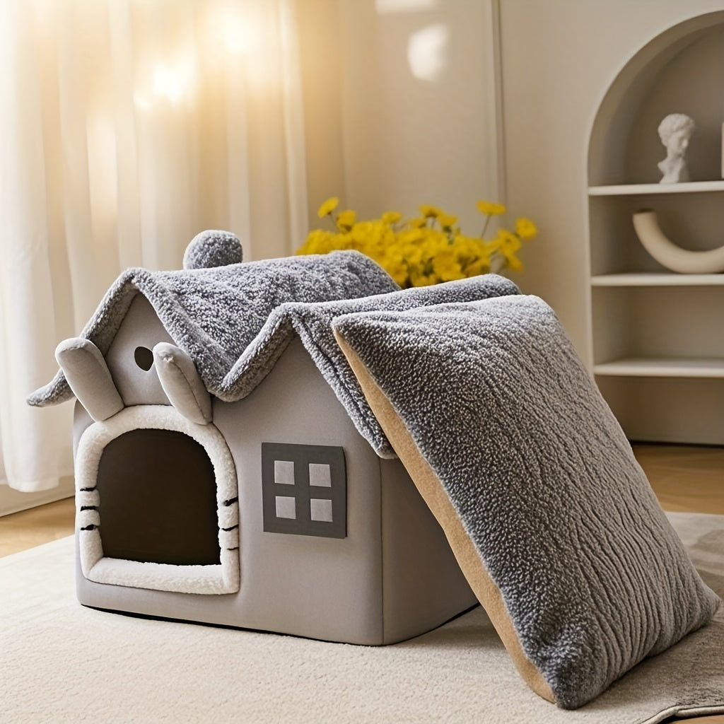 Classic Soft Cat House Bed for Small Pets