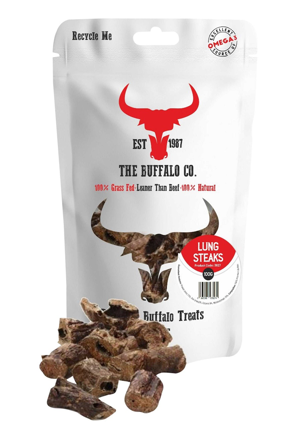 Buffalo Lung Steaks - Dog Treats-0