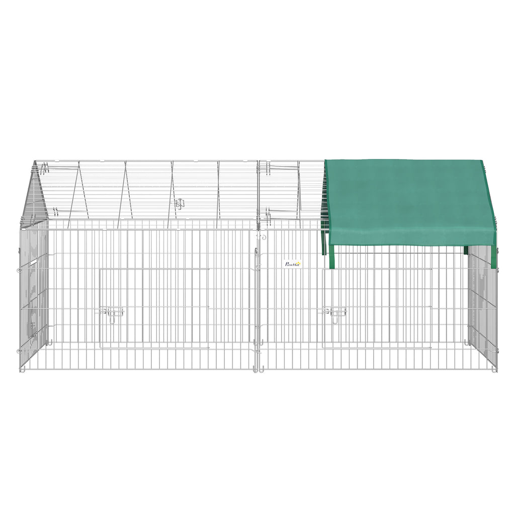 Durable and sturdy galvanized metal frame with a polyethylene cover