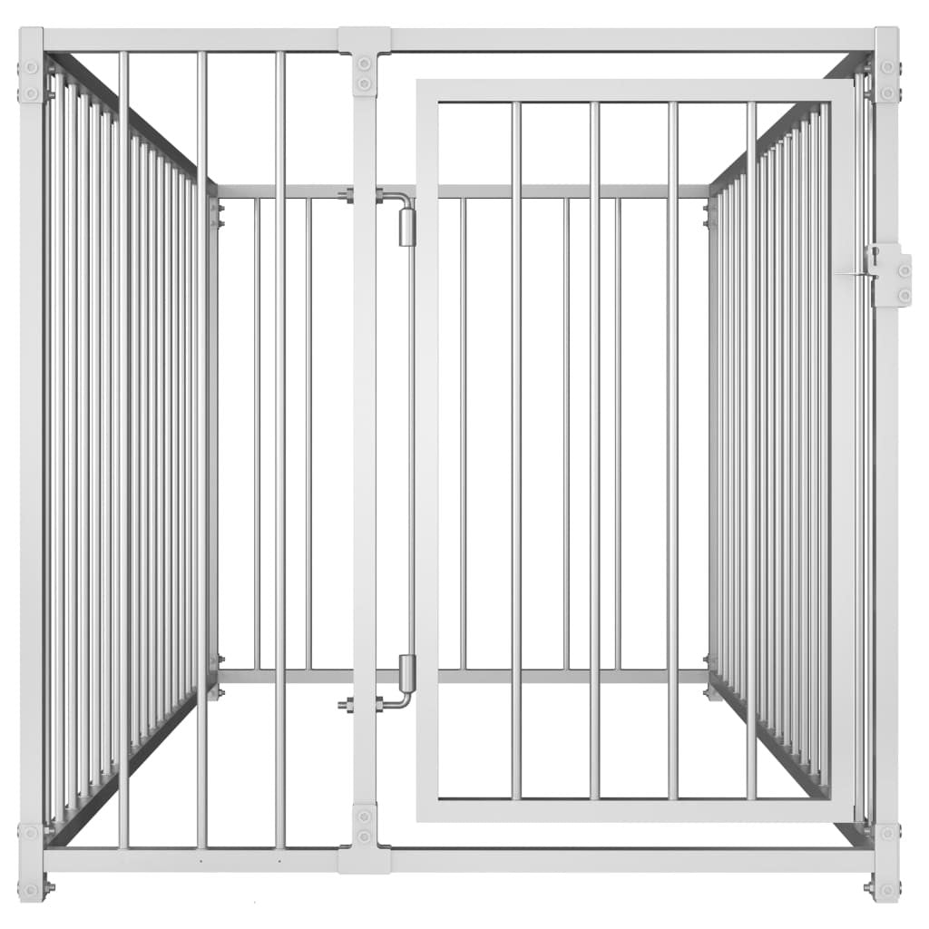 Outdoor dog kennel 100x200x100 cm-5
