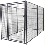 High Quality Large Galvanized Outdoor Dog Kennel/Metal Dog Run Cage-0