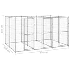 Outdoor Large dog kennel Galvanized steel-11