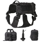 Outdoor Dog Vest Five Piece Suit Tactical Dog Clothing Dog Supplies-1