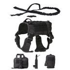 Outdoor Dog Vest Five Piece Suit Tactical Dog Clothing Dog Supplies-5