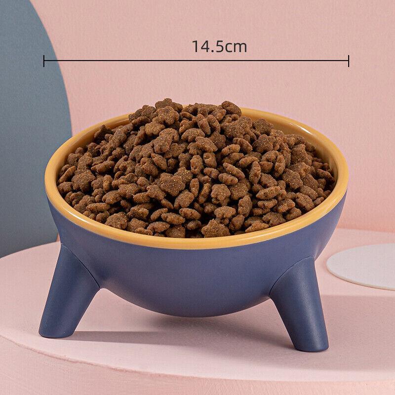 Raised Cat Bowl Pet Feeder Pet Bowl Elevated Dog Bowls 15° Tilted Pet Water Bowl-2
