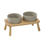 Ceramic Elevated Dog Bowl Anti-Slip Double Bowl for Small Medium Large Dogs-7