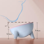 Raised Cat Bowl Pet Feeder Pet Bowl Elevated Dog Bowls 15° Tilted Pet Water Bowl-3