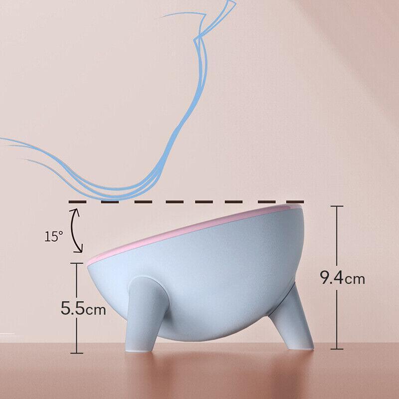 Raised Cat Bowl Pet Feeder Pet Bowl Elevated Dog Bowls 15° Tilted Pet Water Bowl-3