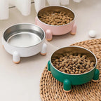 Anti-Tip Stainless Steel Dog Bowl Pet Basin for Dogs Cats Durable Feeding Dish-3
