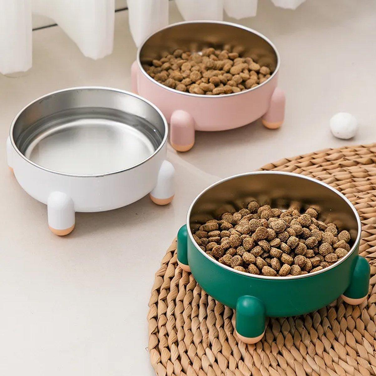 Anti-Tip Stainless Steel Dog Bowl Pet Basin for Dogs Cats Durable Feeding Dish-3
