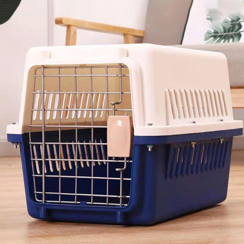 Large Pet Transport Crate for Dog Cat Rabbit Portable Ventilated Travel Carrier-4