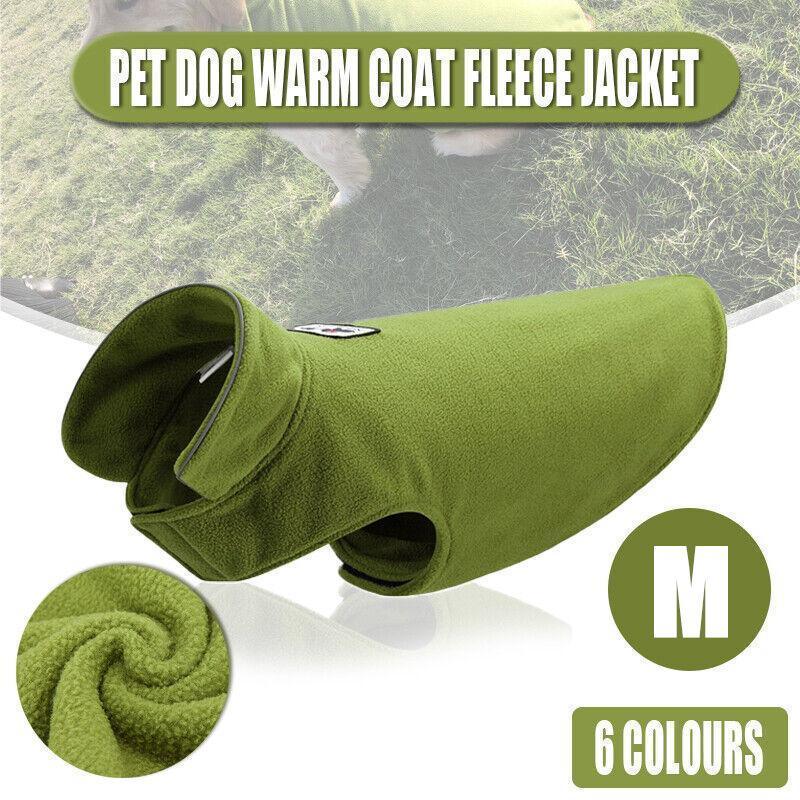 M Size Pet Dog Warm Coat Fleece Jacket Jumper Sweater Winter Puppy Vest Outfit-0