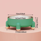 Anti-Tip Stainless Steel Dog Bowl Pet Basin for Dogs Cats Durable Feeding Dish-2