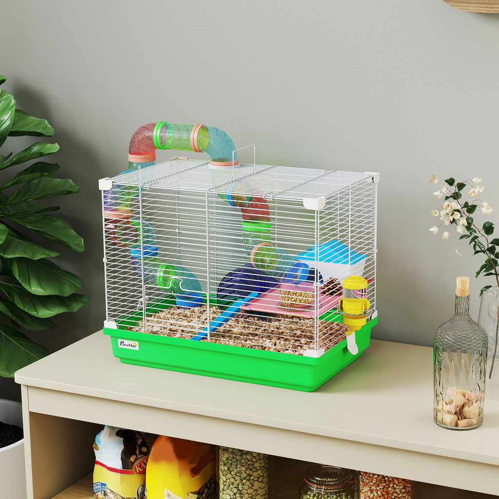 This superb cage for dwarf hamsters and gerbils offers an ideal habitat and play area for your small pet(s)