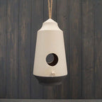 Earthy Natural/Anthracite Bamboo 2-Tone Hanging Birdhouse  Weight--1