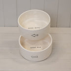 Dog Bone Ceramic Pet Bowl.-4
