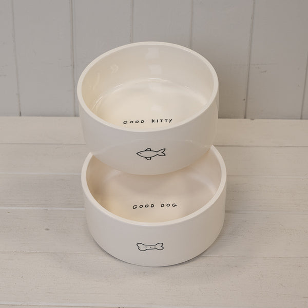 Dog Bone Ceramic Pet Bowl.-4