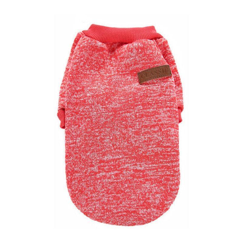 M Size Cute Pet Dog Warm Jumper Sweater Clothes Cat Knitted Coat Winter