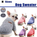 M Size Cute Pet Dog Warm Jumper Sweater Clothes Cat Knitted Coat Winter