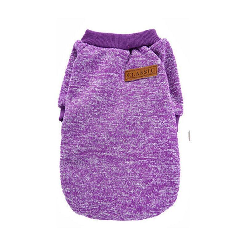 M Size Cute Pet Dog Warm Jumper Sweater Clothes Cat Knitted Coat Winter