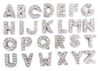 Crystal Slider Letters 10mm - Silver-1