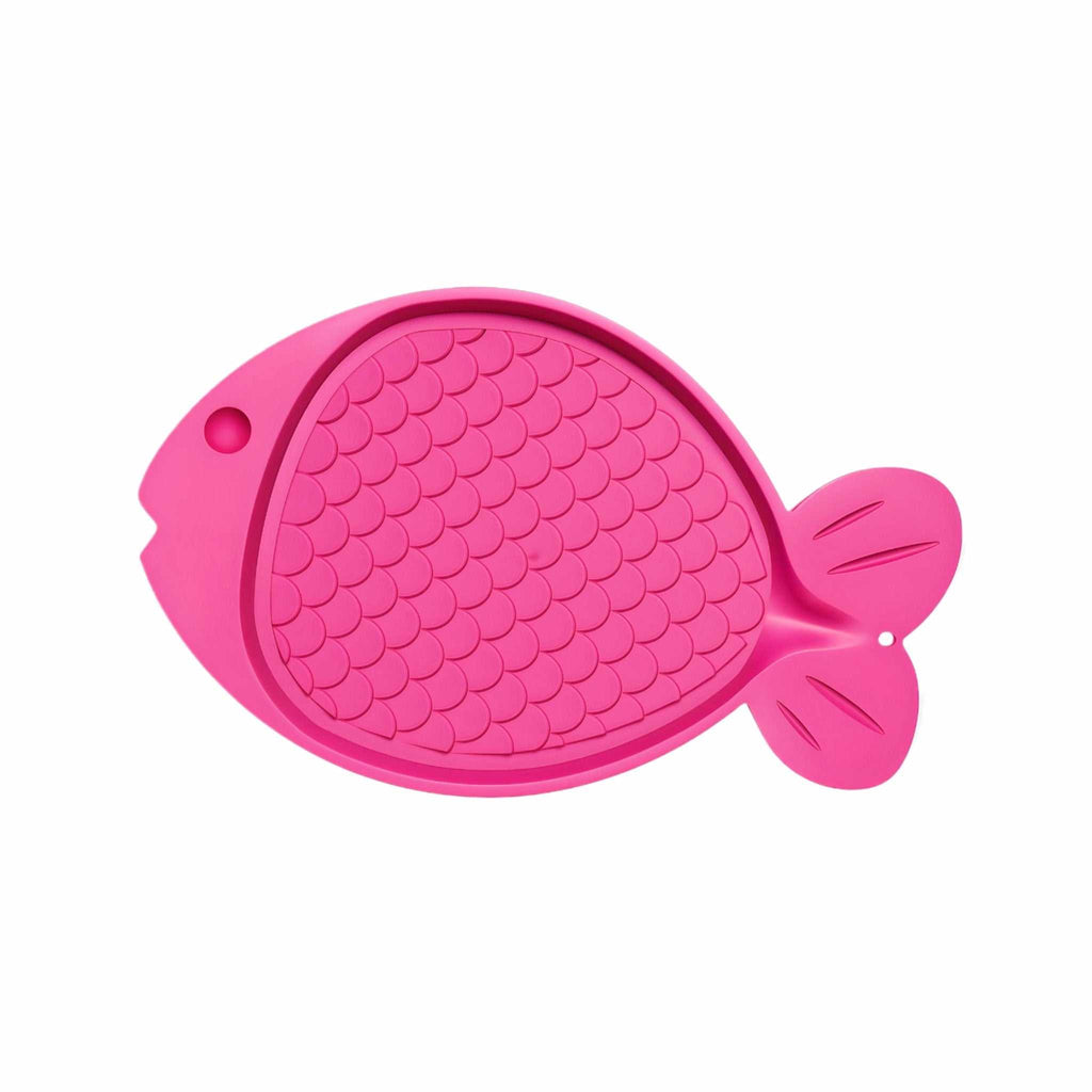 Spill-Proof Cat Feeding Mat - Pink