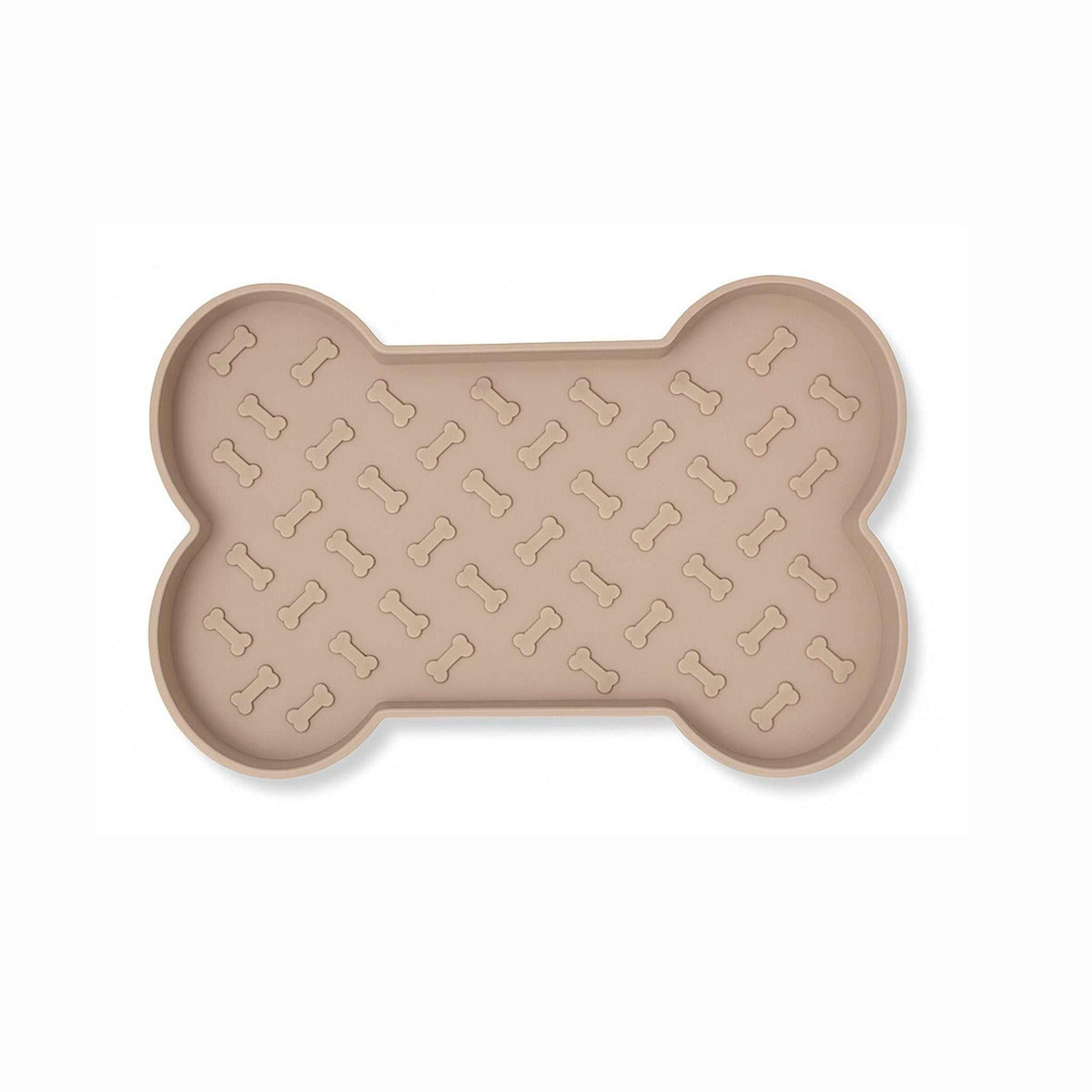 Spill-Proof Dog Feeding Mat - Tan-1