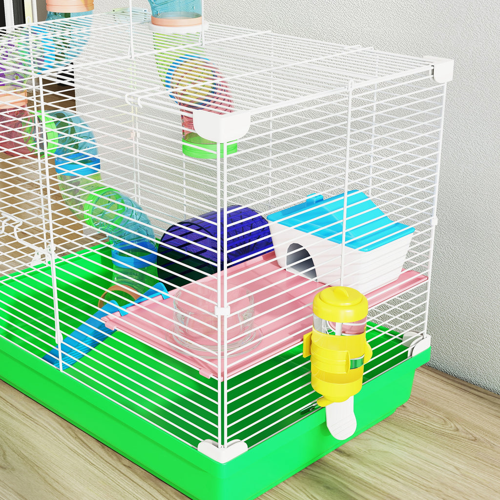 This superb cage for dwarf hamsters and gerbils offers an ideal habitat and play area for your small pet(s)