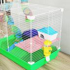 This superb cage for dwarf hamsters and gerbils offers an ideal habitat and play area for your small pet(s)