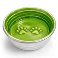 The Poppy Collection Dog Bowl - Green-0