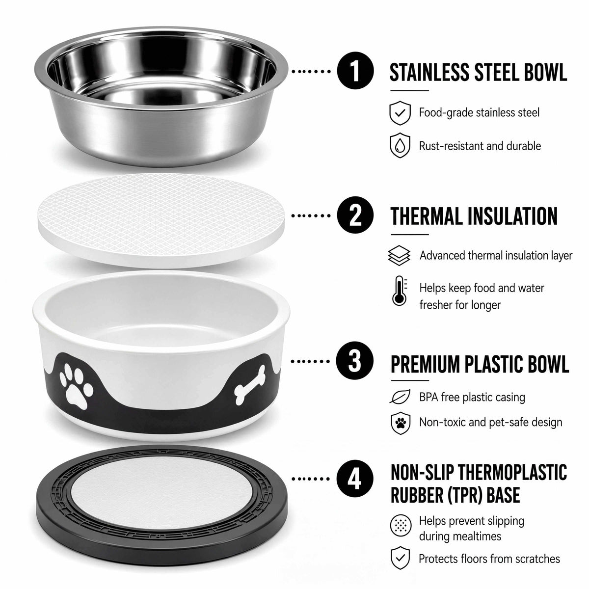 ThermaCool Dog Bowl - Espresso-2