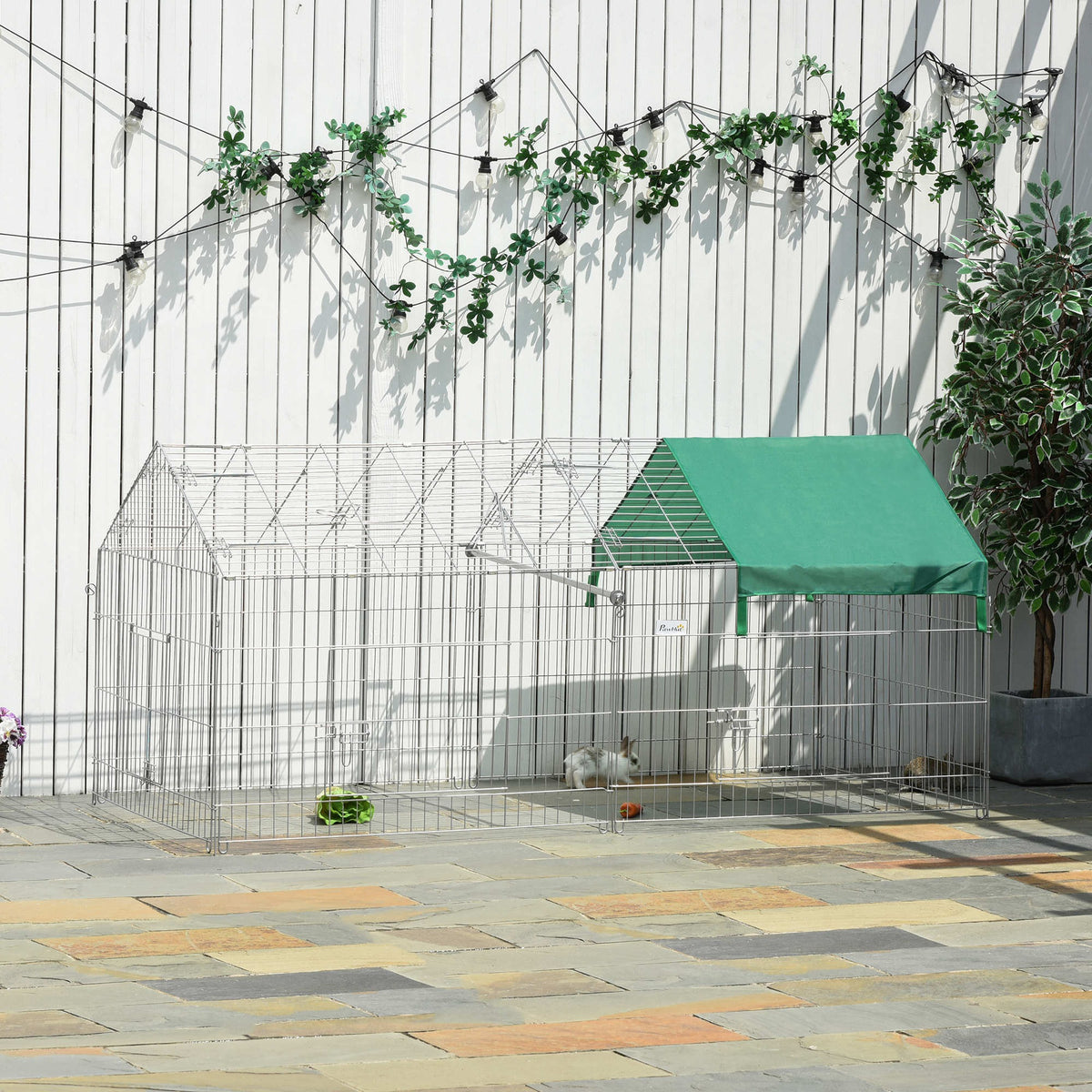 Durable and sturdy galvanized metal frame with a polyethylene cover