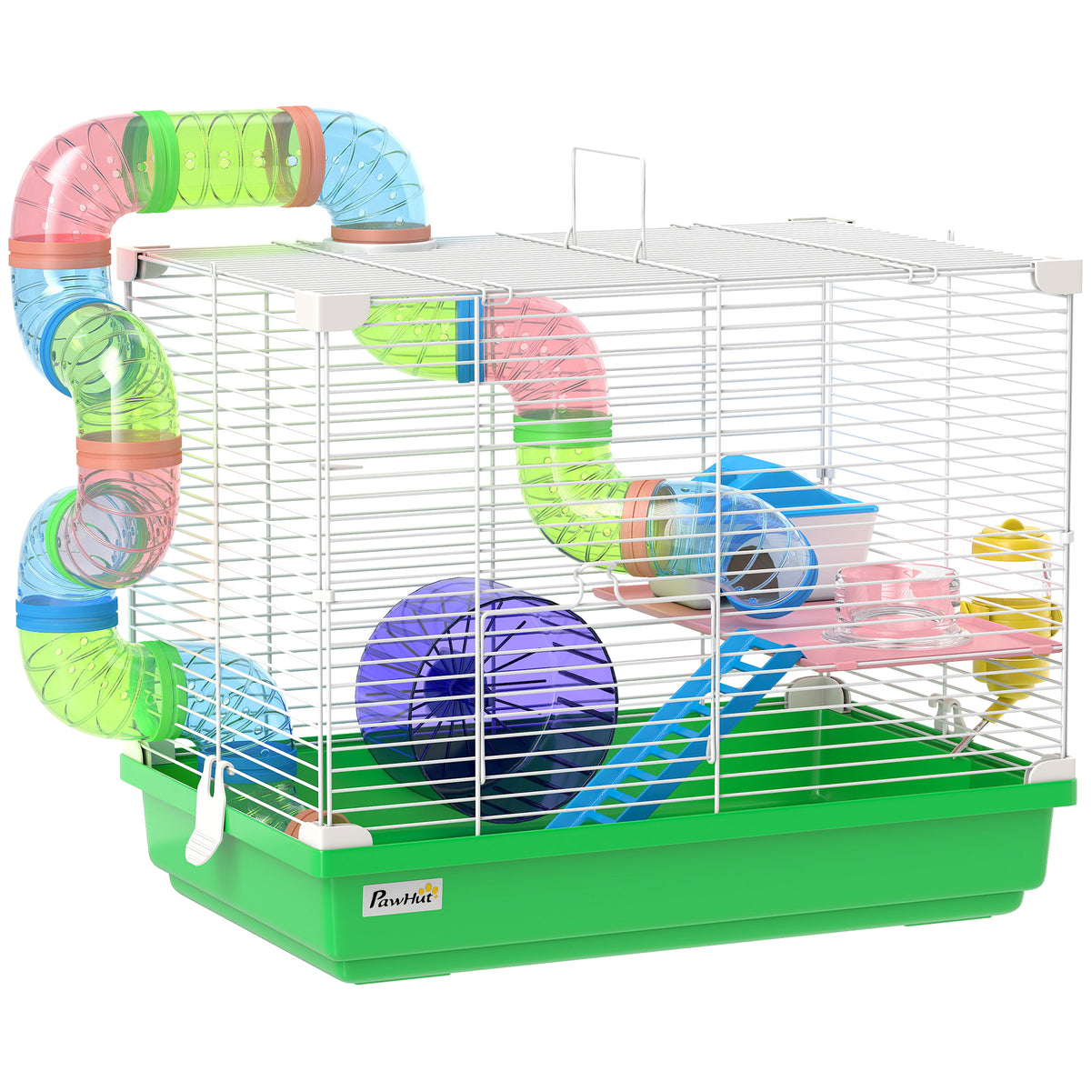 This superb cage for dwarf hamsters and gerbils offers an ideal habitat and play area for your small pet(s)